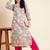 All about you floral printed cotton straight kurta