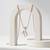 925 Sterling Silver Rose Gold CZ Diamond Mermaid Pendant Necklace for Women