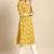 women yellow & white ethnic motifs printed regular kurta