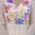  off-white organza floral printed anarkali gown set with dupatta & pant