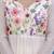  off-white organza floral printed anarkali gown set with dupatta & pant