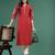 Women ethnic motifs embroidered cotton straight kurta