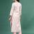 Women floral printed cotton notch neck straight kurta