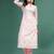 Women floral printed cotton notch neck straight kurta
