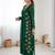 dark green floral embroidered georgette kurta balloon pant set with elegant detailing
