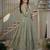 Olive Color  Sequence Embroidery Work Silk Blend Salwar Suit 