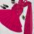 Pink Faux Georgette Fish Cut Lehenga Saree with Sequins Work