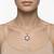 925 Sterling Silver Rose Gold Black & White CZ Hexagram Star of David Pendant Necklace  Set for Women