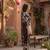 Brown designer festive cotton co-ord set for women