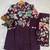 Purple designer festive cotton co-ord set for women
