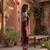 Maroon designer festive cotton co-ord set for women