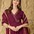 Women Ethnic Motifs Embroidered Angrakha Kurta with Palazzos & With Dupatta