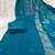 Firozi viscose mango silk kurti pant set with jacquard dupatta