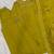 Embroidered mustard mango silk kurti, plazo & dupatta set