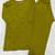 Designer embroidered green rayon co-ord set for women