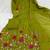  cotton designer green anarkali kurti set with embroidery dupatta
