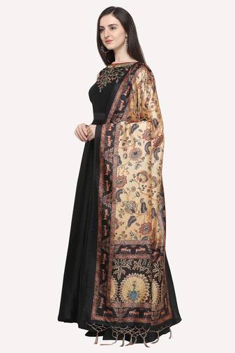 Digital print assam silk dupatta for women and girls to wear on gown chaniya choli kurti etc