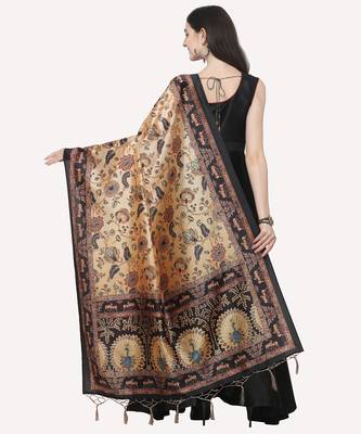 Digital print assam silk dupatta for women and girls to wear on gown chaniya choli kurti etc 3