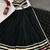 NAVRATRI BLACK COTTON GAMTHI & MIRROR LACE WORK LEHENGA SET