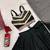 NAVRATRI BLACK COTTON GAMTHI & MIRROR LACE WORK LEHENGA SET