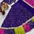 NAVRATRI BLUE FAUX GEORGETTE EMBROIDERED LEHENGA SET