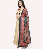 Digital print assam silk dupatta for women and girls to wear on gown chaniya choli kurti etc