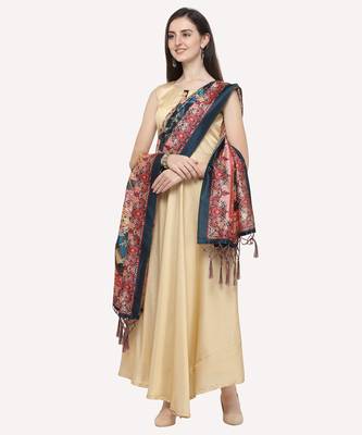 Digital print assam silk dupatta for women and girls to wear on gown chaniya choli kurti etc 2