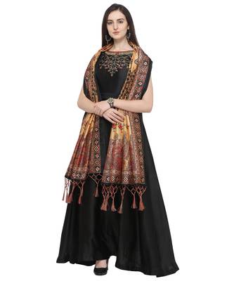 Digital print assam silk dupatta for women and girls to wear on gown chaniya choli kurti etc 2
