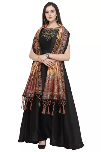 Digital print assam silk dupatta for women and girls to wear on gown chaniya choli kurti etc