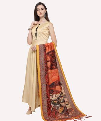 Digital print assam silk dupatta for women and girls to wear on gown chaniya choli kurti etc 2
