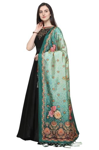 Digital print assam silk dupatta for women and girls to wear on gown chaniya choli kurti etc