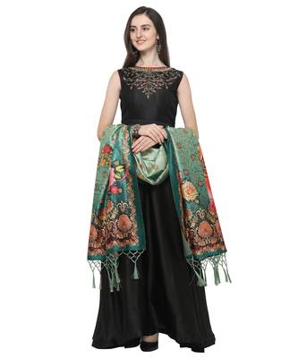 Digital print assam silk dupatta for women and girls to wear on gown chaniya choli kurti etc 2
