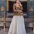 NAVRATRI WHITE-GOLD COSMOS EMBROIDERED ED LEHENGA & BLOUSE