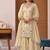 Light Yellow Sequence Embroidery Work Silk Blend Salwar Suit
