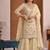 Light Yellow Sequence Embroidery Work Silk Blend Salwar Suit