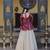 NAVRATRI WHITE-MAGENTA COSMOS EMBROIDERED ED LEHENGA & BLOUSE