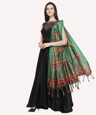 Digital print assam silk dupatta for women and girls to wear on gown chaniya choli kurti etc 2