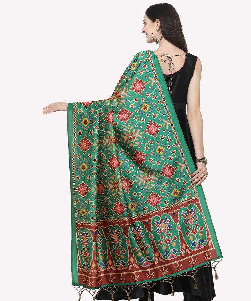 Digital print assam silk dupatta for women and girls to wear on gown chaniya choli kurti etc