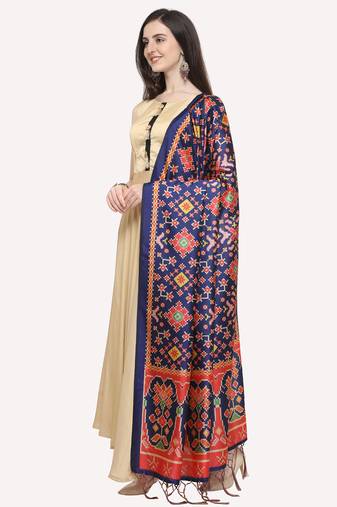 Digital print assam silk dupatta for women and girls to wear on gown chaniya choli kurti etc