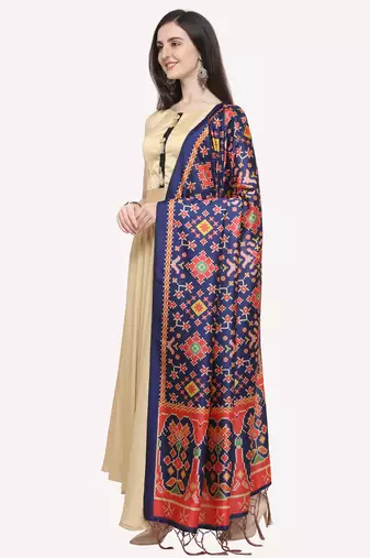 Digital print assam silk dupatta for women and girls to wear on gown chaniya choli kurti etc