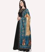 Digital print assam silk dupatta for women and girls to wear on gown chaniya choli kurti etc