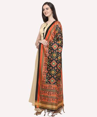 Digital print assam silk dupatta for women and girls to wear on gown chaniya choli kurti etc 1