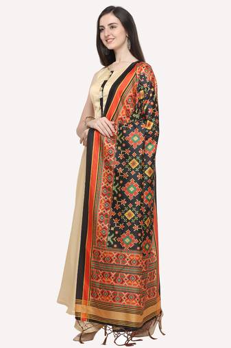 Digital print assam silk dupatta for women and girls to wear on gown chaniya choli kurti etc