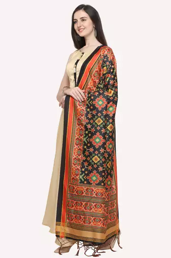 Digital print assam silk dupatta for women and girls to wear on gown chaniya choli kurti etc