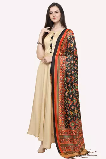Digital print assam silk dupatta for women and girls to wear on gown chaniya choli kurti etc