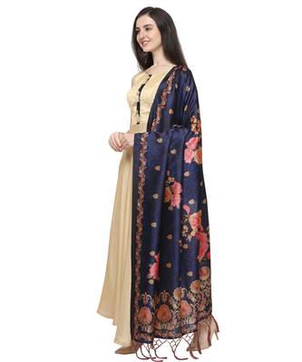 Digital print assam silk dupatta for women and girls to wear on gown chaniya choli kurti etc 1