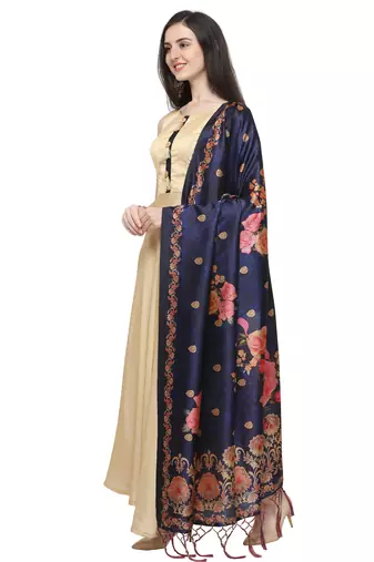 Digital print assam silk dupatta for women and girls to wear on gown chaniya choli kurti etc