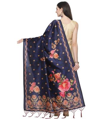Digital print assam silk dupatta for women and girls to wear on gown chaniya choli kurti etc 3