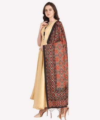 Digital print assam silk dupatta for women and girls to wear on gown chaniya choli kurti etc 1