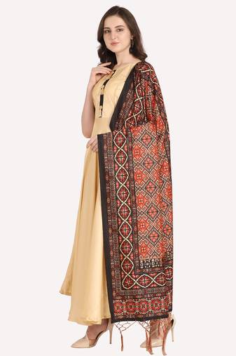 Digital print assam silk dupatta for women and girls to wear on gown chaniya choli kurti etc